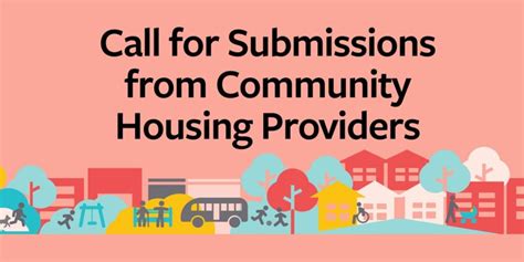 call for submissions from community housing providers