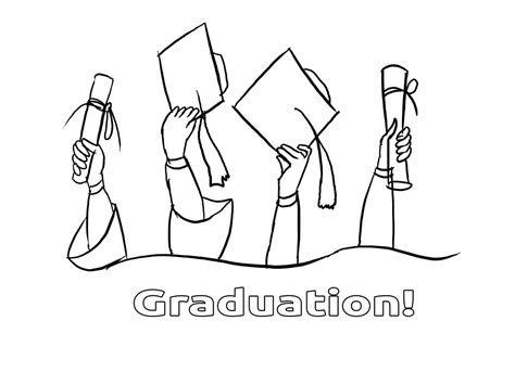 Graduation Coloring Pages Printable for Free Download