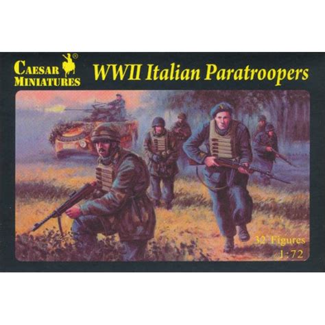 Wwii Italian Paratroopers Ceasar Miniatures H Model Kit Figures