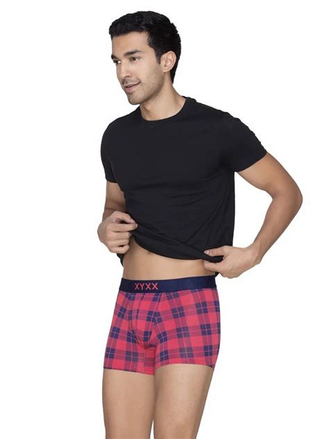 xyxx checkmate micro modal premium trunk underwear for men length mid way type trunks at rs