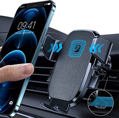 Lisen Phone Holder For Car Auto Locking Phone Mount Car With Hook Like