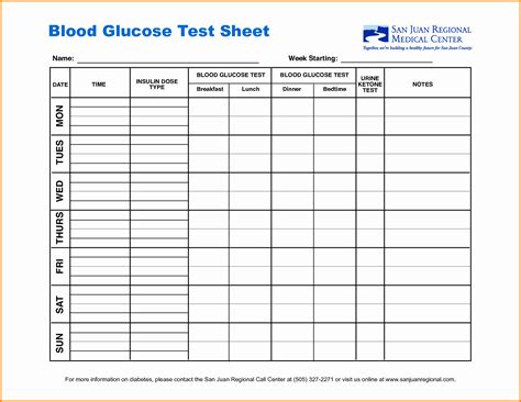 30 Free Blood Sugar Log Example Document Template