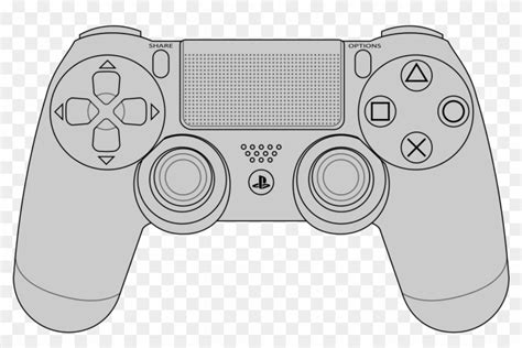 Clipart Black And White Library Ps Vector Images Dualshock