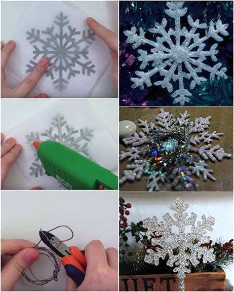 How To Diy Hot Glue Snowflake Ornament Video