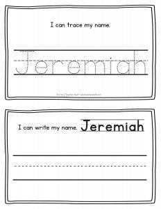 Did you scroll all this way to get facts about kids activity sheets? Jeremiah - Name Printables for Handwriting Practice | A to ...