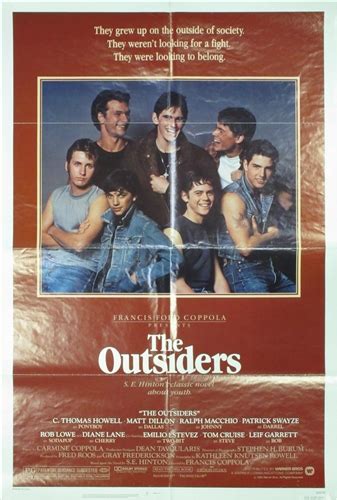The Outsiders Original Us One Sheet Vintage Movie Poster Matt Dillon