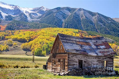 Rustic Rural Colorado Cabin Autumn Landscape Photograph By James Bo Insogna