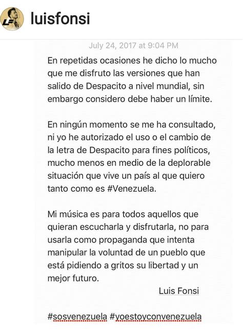 Presidente Maduro Cambia Letra De La Canción Despacito Luis Fonsi Se