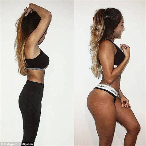 Instagram Star Shows Transformation From Skinny To Curvy Daily Mail