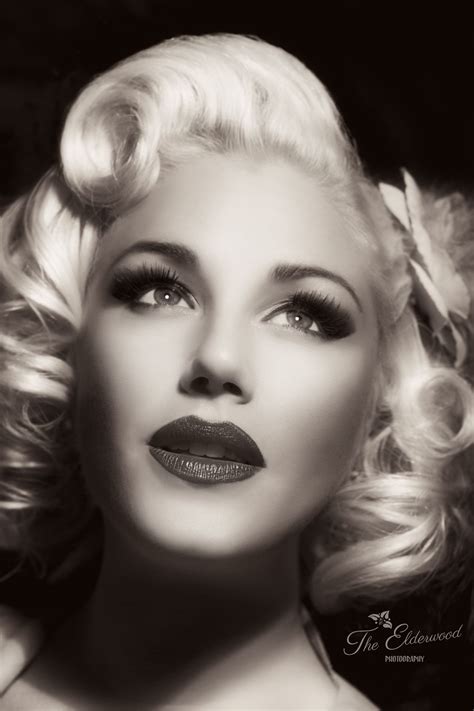 Classic Glamor Girl Look Pin Up Hair And Makeup Marilyn Monroe