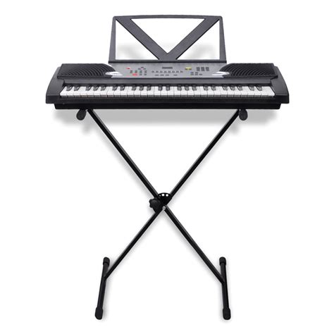 Anself 54 Key Electric Keyboard With Music Standadjustable Keyboard