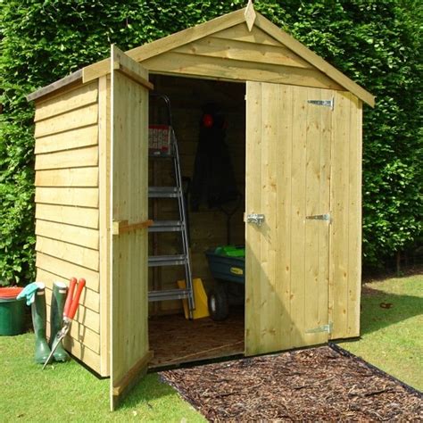 Shire Overlap Apex Pressure Treated Shed 6X4 | Garden Street