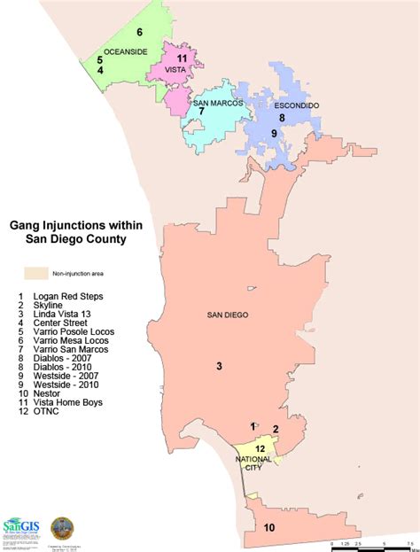 Gangs In San Diego Map