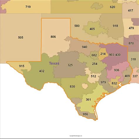 Texas Zip Code Map Texas Map By Zip Codes Printable Pdf