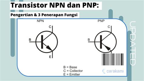 Transistor NPN Dan PNP Pengertian Penerapan Fungsi