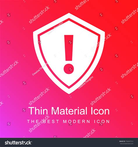 Security Alert Symbol Exclamation Sign Inside Stock Vector Royalty