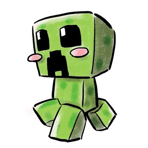 Baby Creeper 👀 Minecraft Drawings Minecraft Art Minecraft Stickers
