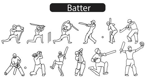 Cricket Line Art Vector Art Icons And Graphics For Free Download