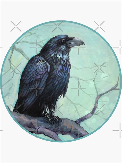 Wiscasset Raven Raven Bird Sticker For Sale By Haggisvitae Redbubble