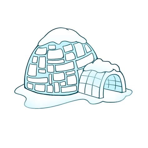 Blue Sumi Igloo Clip Art Igloo Clipart Igloo Clipart PNG Transparent Clipart Image And PSD