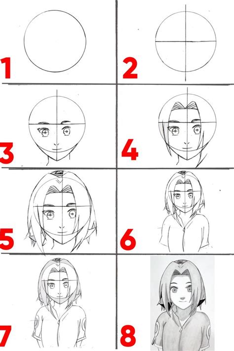 How To Draw Sakura Naruto Drawings Easy Anime Couples Drawings Easy