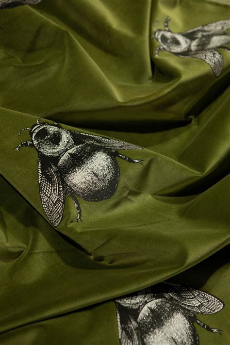 Napoleon Bee Velvet Fabric Timorous Beasties