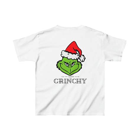 Grinch T Shirt For Kids Christmas Etsy
