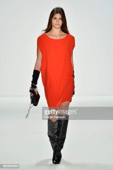 Model Lina Sandberg Walks The Runway At The Laurel Show During