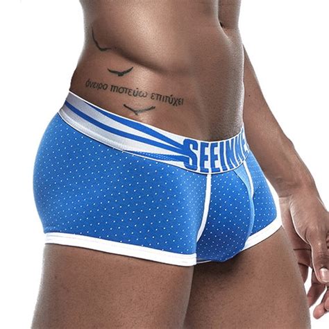 Seeinner New Brand Panties Breathable Boxers Cotton Men Underwear U