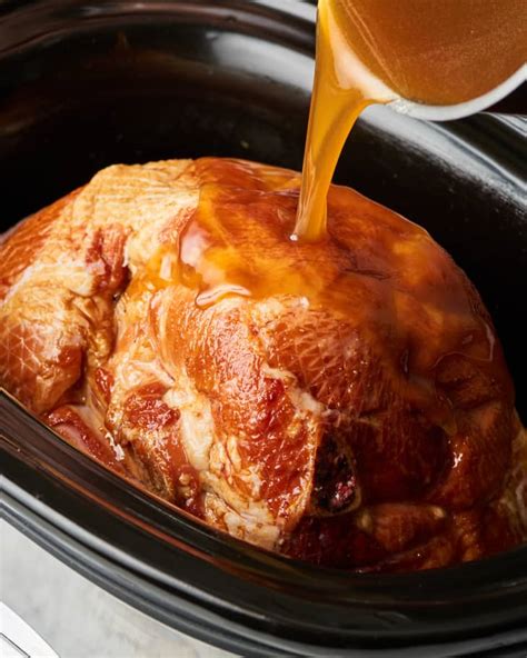 Slow Cooker Ham Recipe Honey Glazed The Kitchn
