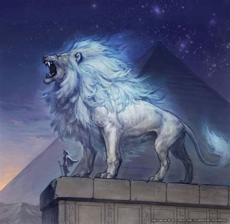 As The Lion Stands Up On A Cold Night And Roars ♌ Mythical Creatures