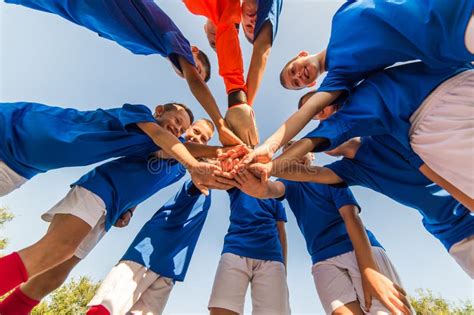 Kids Soccer Team Stock Photo Image Of Friendship Competitive 76780964