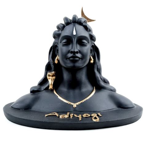 Buy Rudra Resin Adiyogi Jatadhari Dhyana Mudra Adiyogi Shiva Idol 165