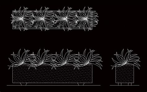 Our cad blocks trees and plants are created in different projections in the form of front, back, top and bottom. Planter box in AutoCAD | Download CAD free (59.02 KB ...