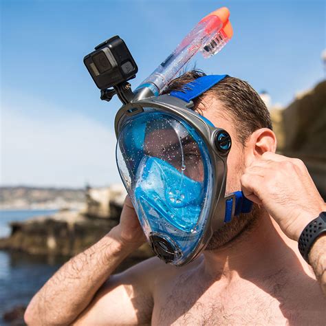 The difference is that it offers a more natural experience. Full Face Snorkel Mask from Leader® Swim || An All New ...
