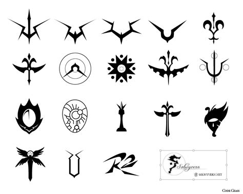 Code Geass Symbol Set By Solwyvern On Deviantart