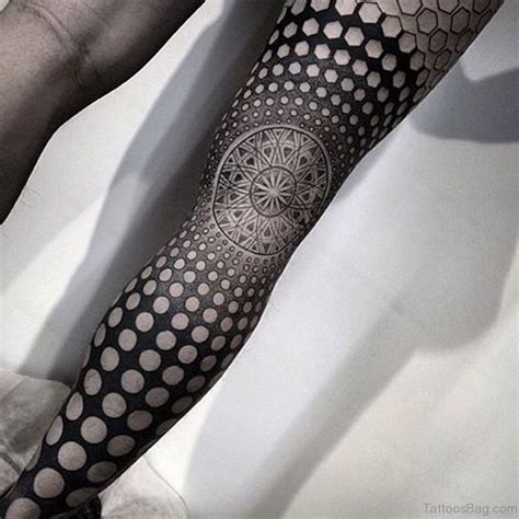 50 Brilliant Geometric Tattoos On Leg