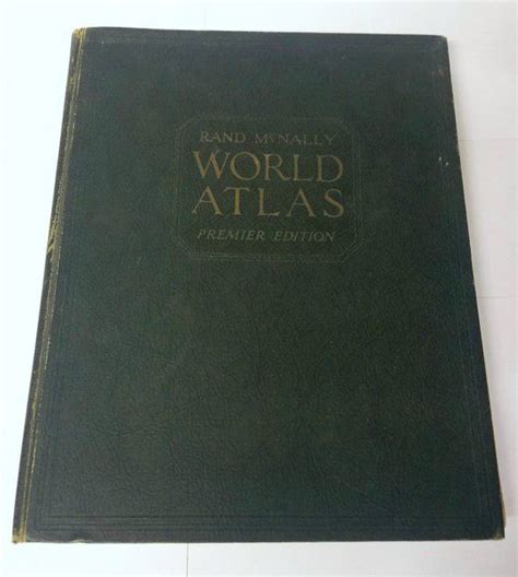Rare Rand Mcnally World Atlas Premier Edition 1934 Book Reference Books
