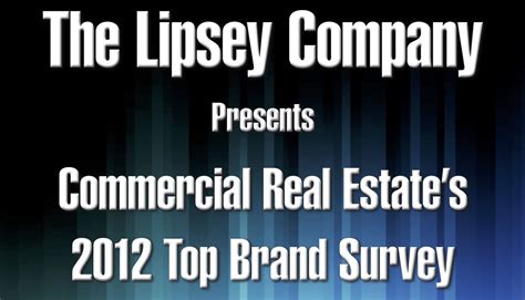 Lipseys Top 25 Commercial Real Estate Brand Survey The Lipsey Company