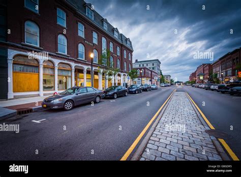Main Street In Downtown Concord New Hampshire Stock Photo Alamy