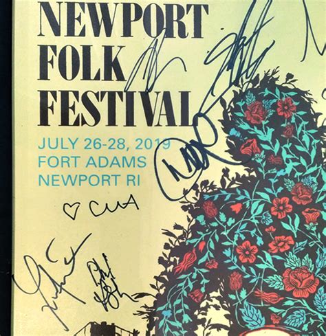 Charitybuzz Newport Folk Festival Poster Signed By The Highwomen Daw