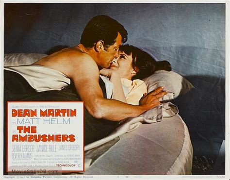 The Ambushers Lobby Card With Dean Martin And Janice Rule