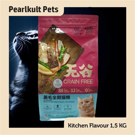 Makanan kucing terbaik ketiga adalah whiskas yang sudah sangat terkenal di indonesia. Jual Kitchen Flavor Grain Free Beauty Cat 1.5 kg Makanan ...