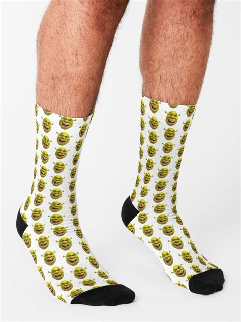 Little Shrek Meme Socks By Amemestore Redbubble