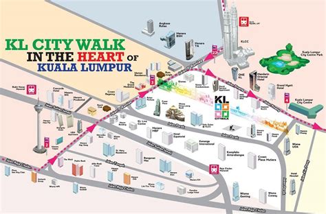 Kuala Lumpur Attractions Map Free Pdf Tourist City Tours Map Kuala