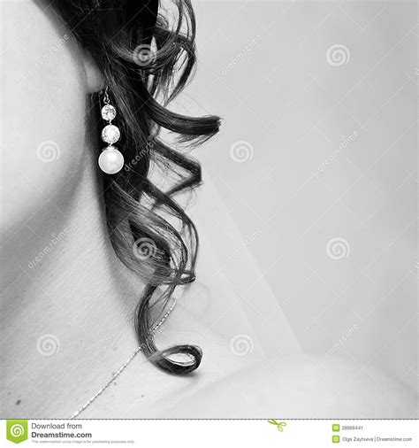 Ear Ring In An Ear Of Young Woman Stock Image Image Of Young Style