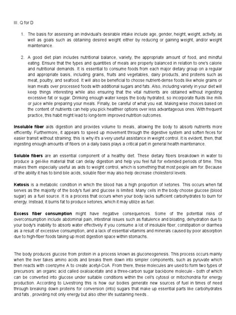 Short Nursing Notes Pdf Diet And Nutrition Dietary Fiber