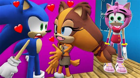 Sonic Cheating With Sticks The Badger Amy Rose Is Sad Minecraft Animation Youtube
