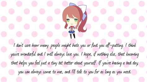 Im Not Normally A Big Fan Of Monika But This Quote Really Helps Me On