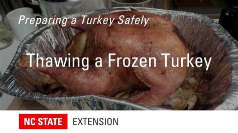 how to thaw a frozen turkey youtube